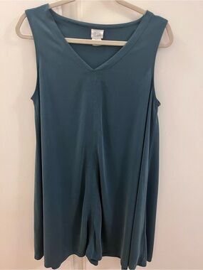 Sigrid Olsen Teal Sleeveless Modal Swing Dress — Size M